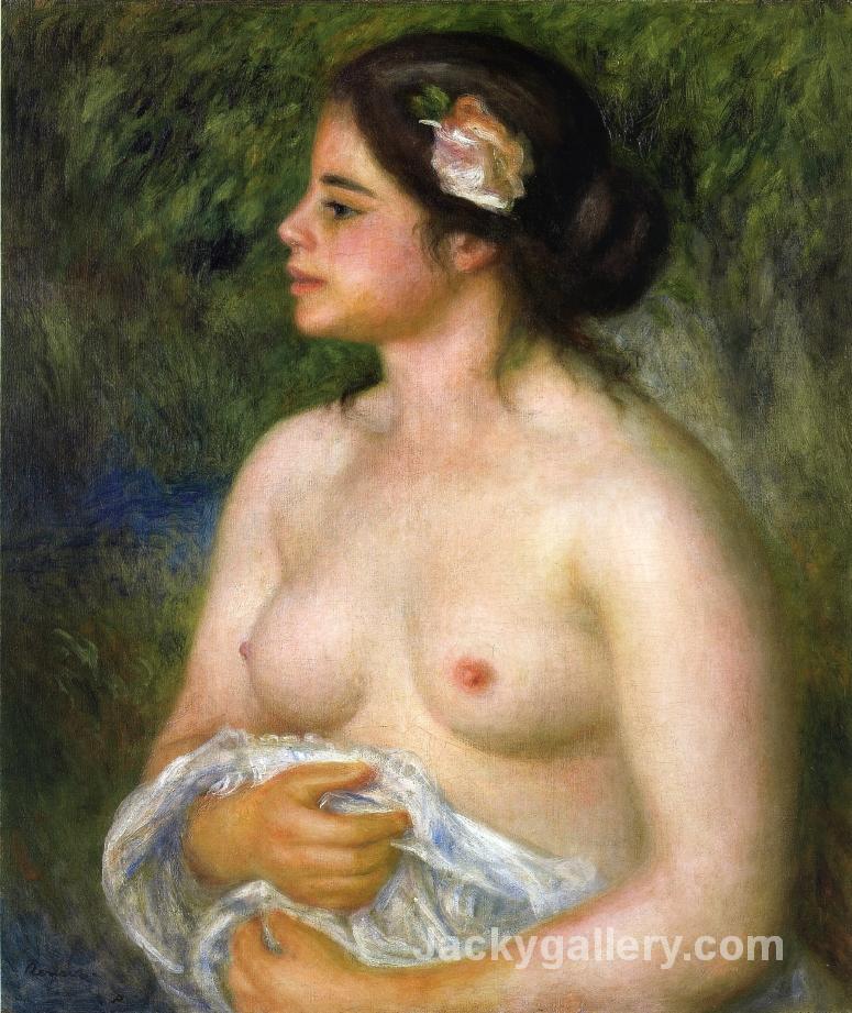 Gabrielle with a Rose (The Sicilian Woman) by Pierre Auguste Renoir paintings reproduction